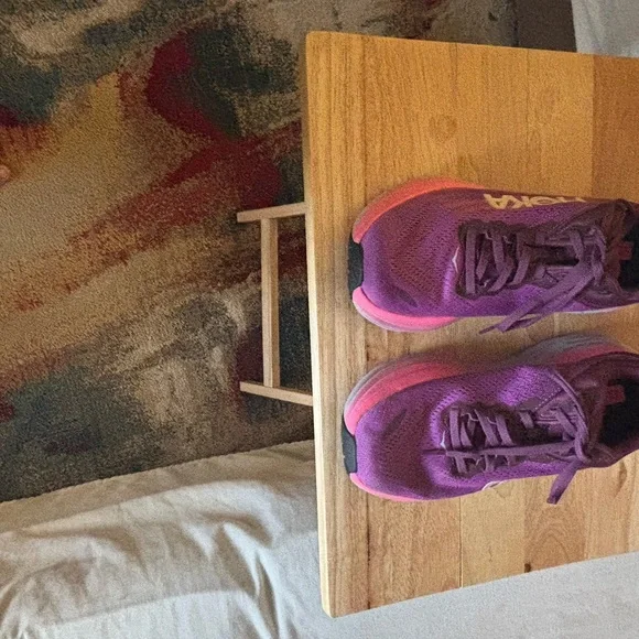 Hoka Purple and Pink Athletic Shoes with Cushioned Support - Picture 2 of 9